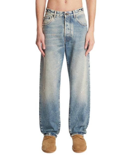 DARKPARK Blue Five-Pocket Jeans for men