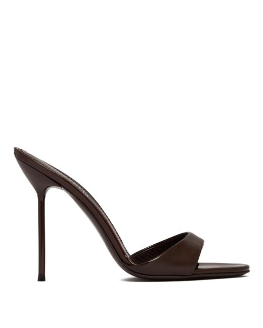 Mules Lidia Open Toe Marroni di Paris Texas in Metallic