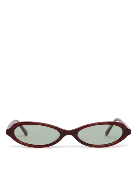 BRU Eyewear Metallic Burgundy Echo Sunglasses