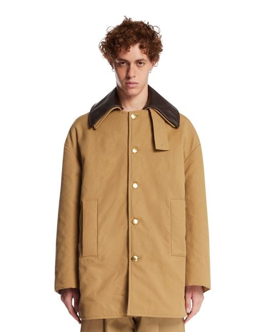 Balenciaga Natural Short Peacoat for men
