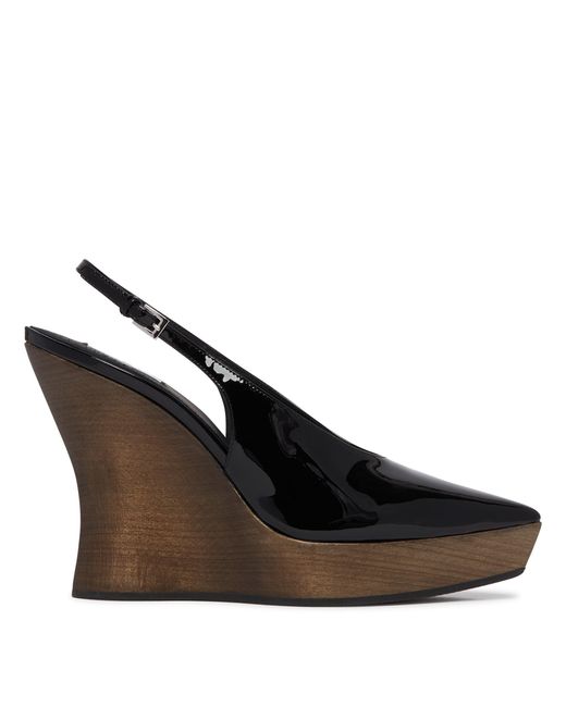 Alaïa Black Wedge Clogs