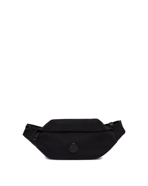 Moncler Black Logo Belt Bag for men