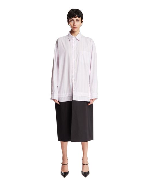 Marie Adam-Leenaerdt White Oversized Shirt Dress