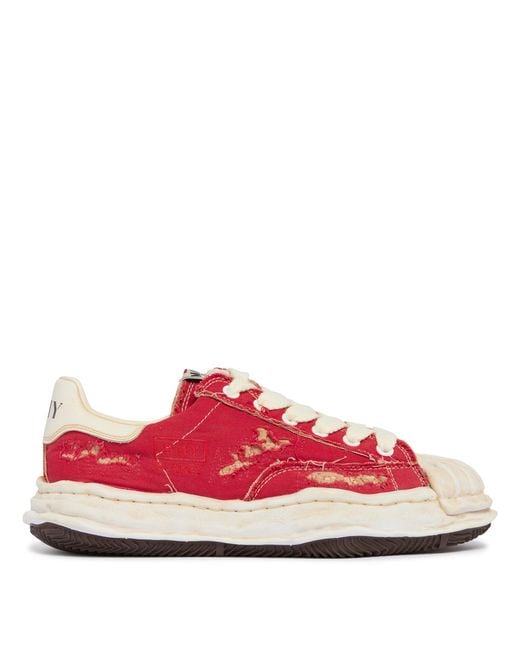 Maison Mihara Yasuhiro Red Blakey Low Sneakers for men