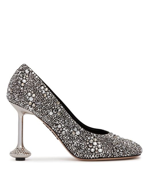 Loewe Metallic Strass Toy Pumps