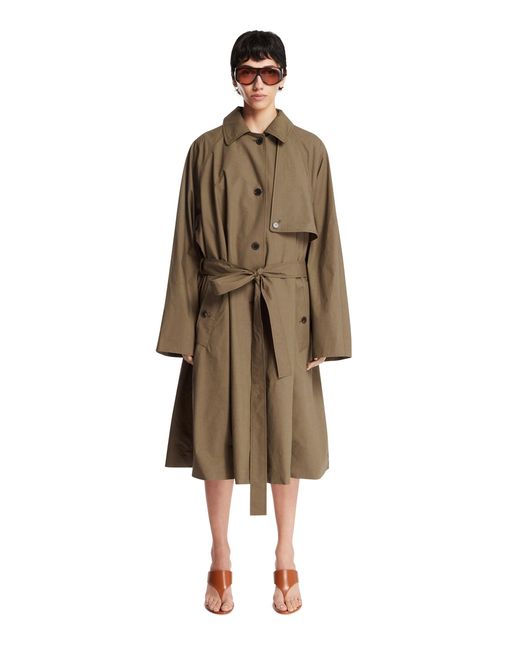 Calvin Klein Natural Silk Oversized Trench Coat