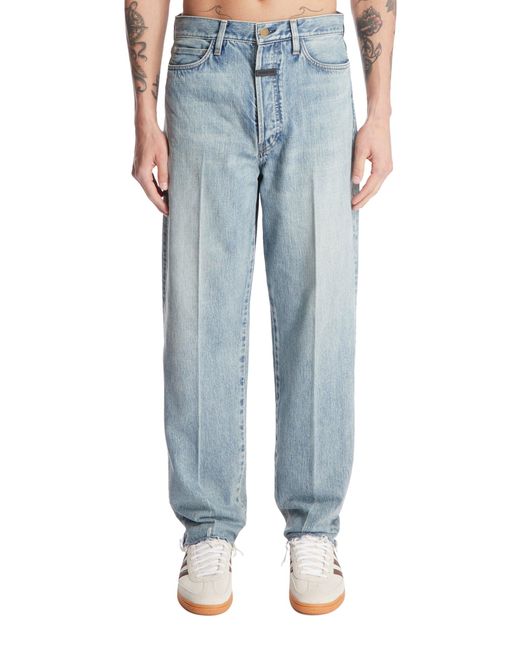 Fear Of God Blue Pleated Jeans for men