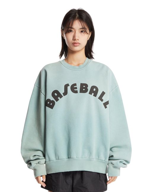 Fear Of God Blue Cotton Baseball Sweatshirt