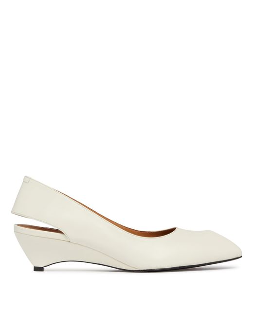 Jil Sander Natural Leather Slingback Shoes