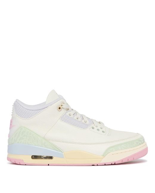 Nike White Jordan Air 3 Spring Sneakers for men