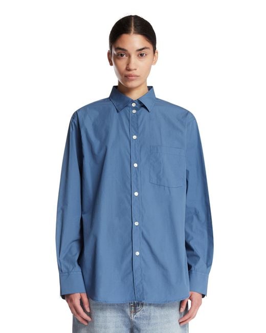 Rohe Blue Cotton Shirt