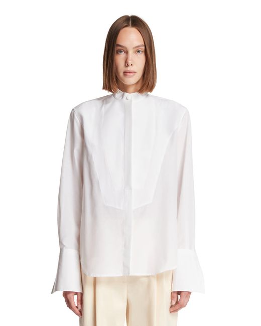 Umit Benan White Luisa Tuxedo Shirt