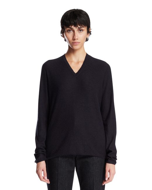 The Row Blue Cashmere Sweater