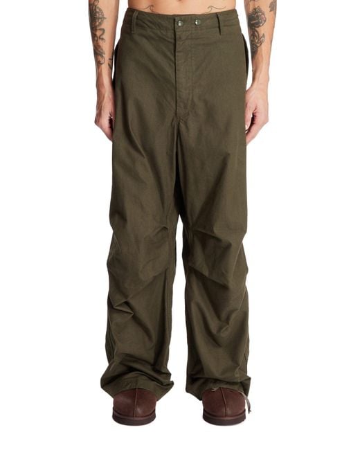 Engineered Garments Green Wide Pants for men