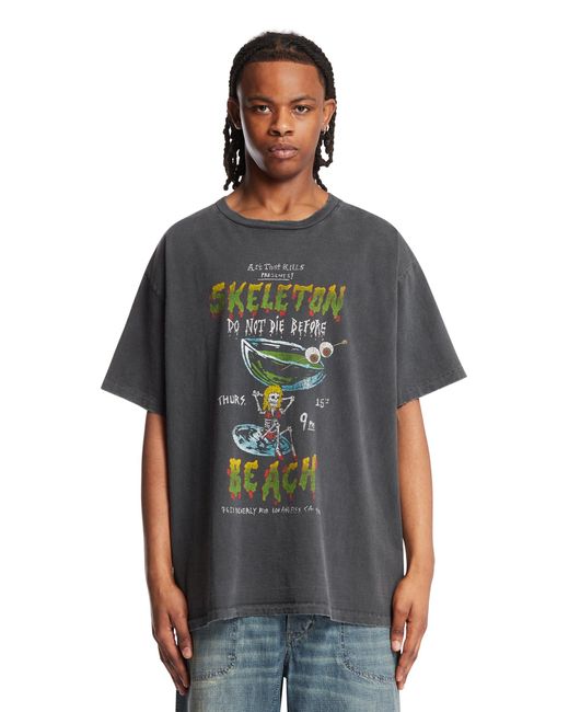 Gallery Department Black Dont Die T-Shirt for men