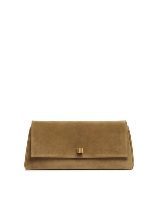 Khaite Natural Suede Audrey Clutch