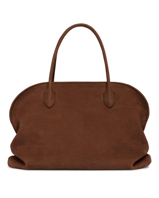 The Row Brown Suede Agnes 12 Bag