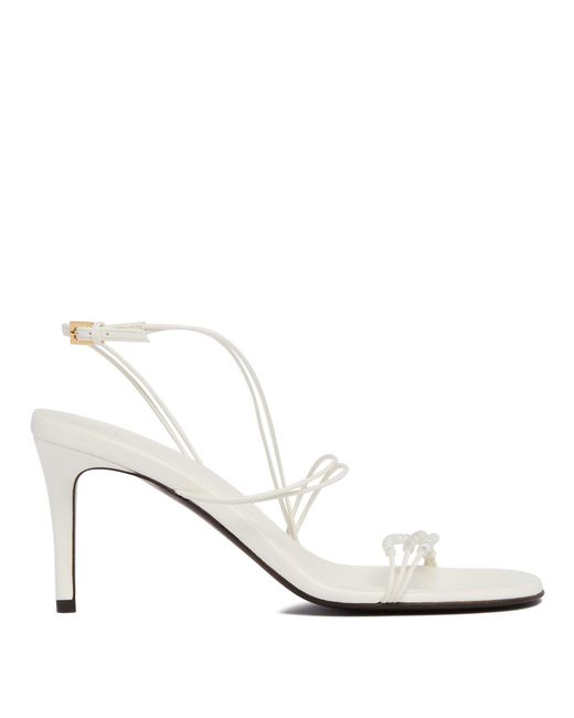 Sandali Loop Con Perline Bianchi di Khaite in White