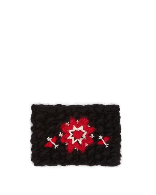 Moncler Red Floral Headband