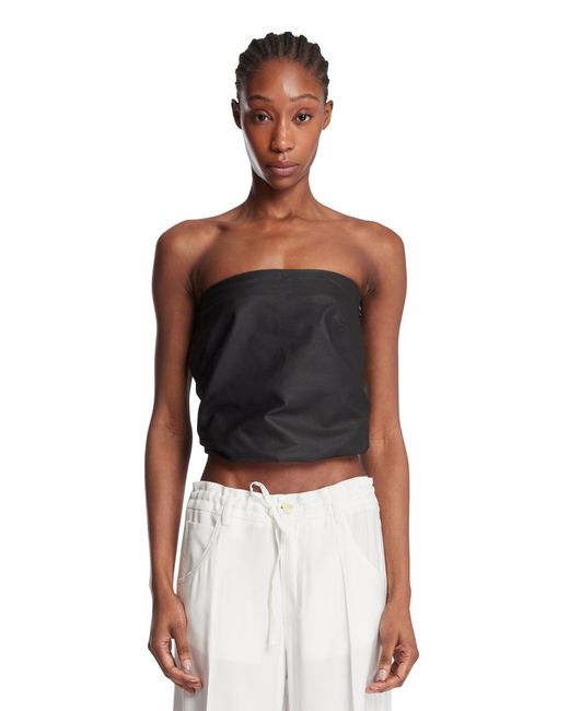 Alexander Wang Black Balloon Leather Top