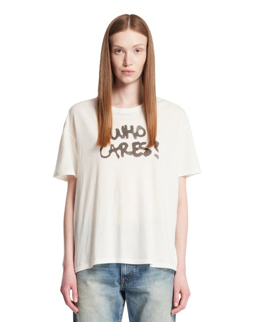 R13 White Cotton T-Shirt