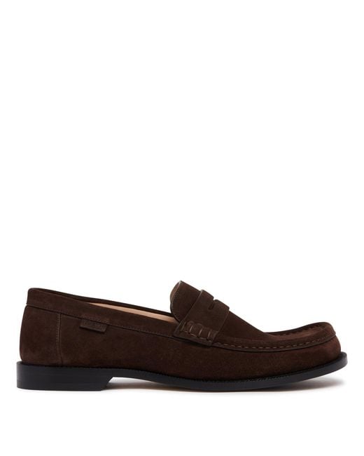 Loewe Brown Campo Suede Loafers for men