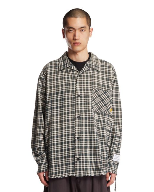 Gallery Department Gray Check Cotton Shirt for men