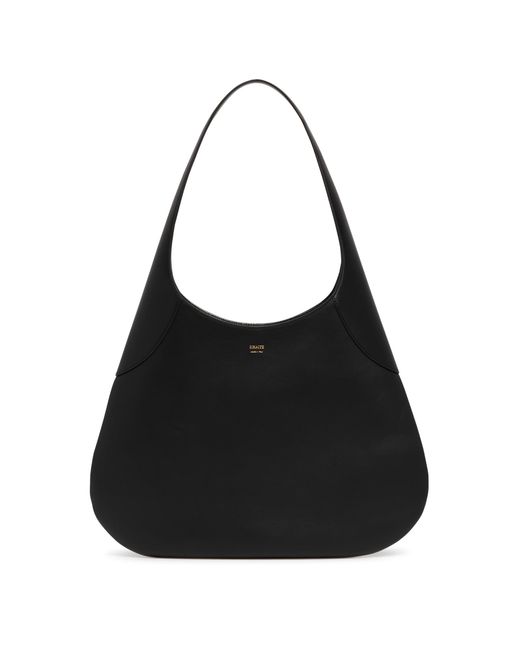 Khaite Black Joan Leather Hobo Bag