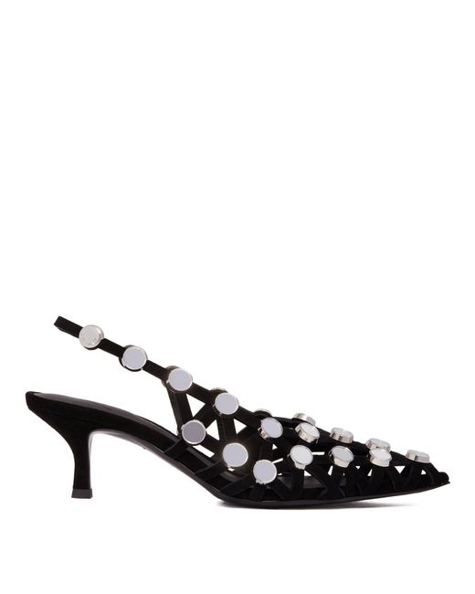 Slingback Grid Nere di The Attico in Black