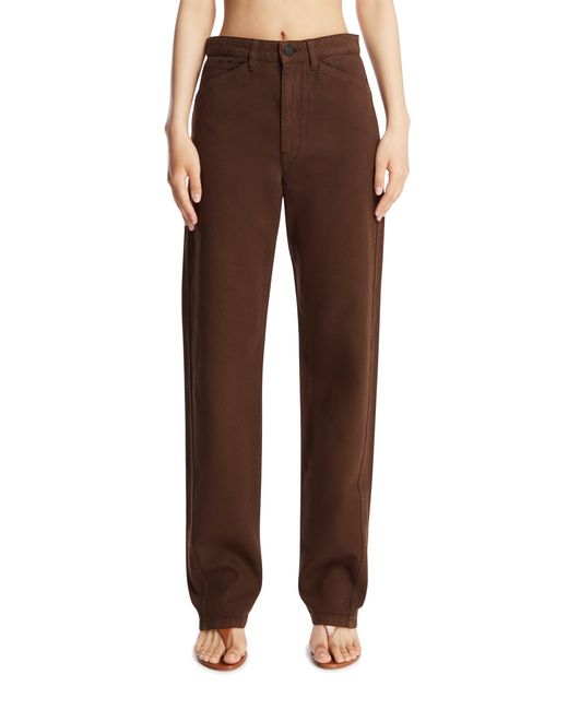 Lemaire Brown Five-Pocket Jeans
