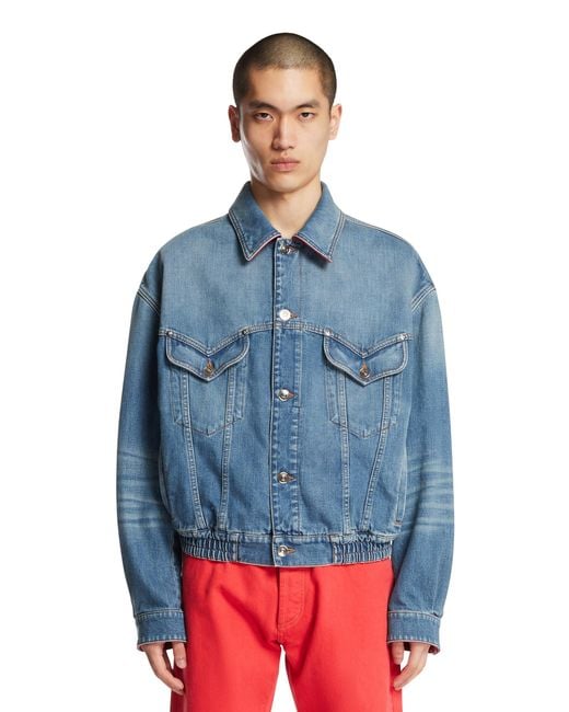 Versace Blue Denim Blouson for men