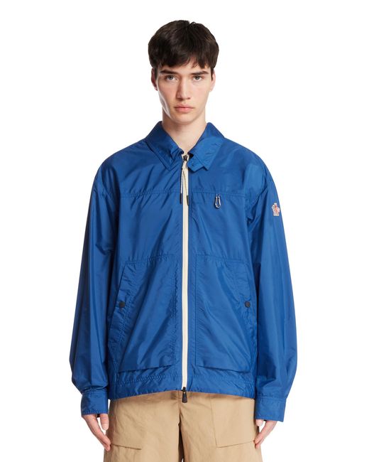 Moncler Blue Brive Foldable Shirt Jacket for men