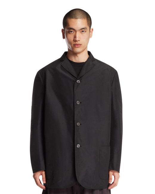 Jil Sander Black Single-Breasted Jacket for men