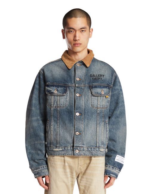 Gallery Department Blue Santa Fe Denim Trucker Jacket for men