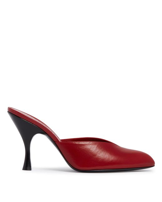 Herbert Levine Red Sitting Pretty Mules