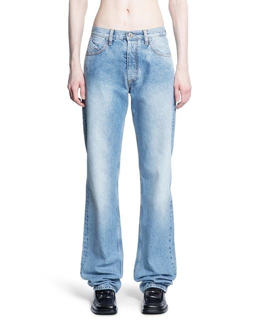 The Attico Blue Long Jeans