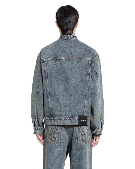 JORDANLUCA Blue Liquidity Jacket for men