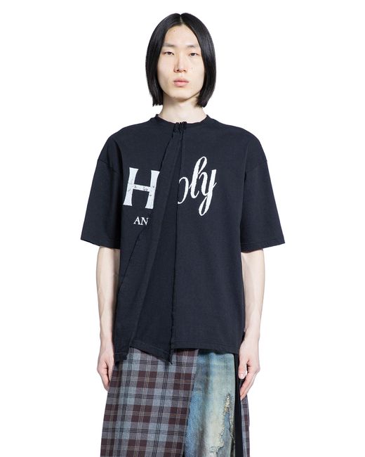 Ann Demeulemeester Blue Hardon High-Comfort T-Shirt for men