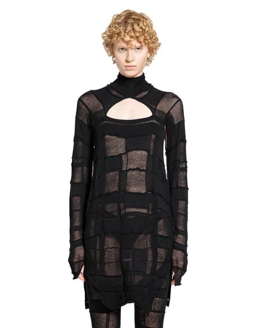 Halo Black Checked Ls3 Turtleneck Sweater