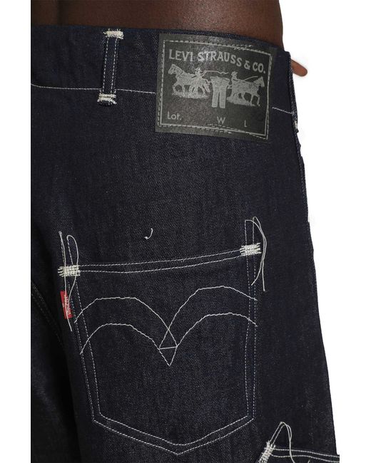 Junya Watanabe Black X Levi's Linen Denim Trousers for men