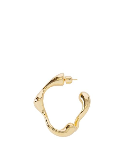 Maria Black Metallic Splash Hoop Large Earring