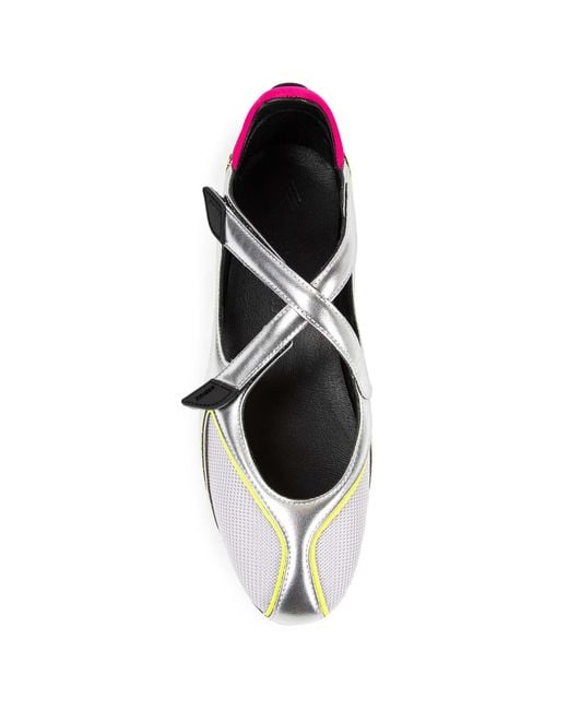 The Attico Metallic Floor 01 Ballerina Flats