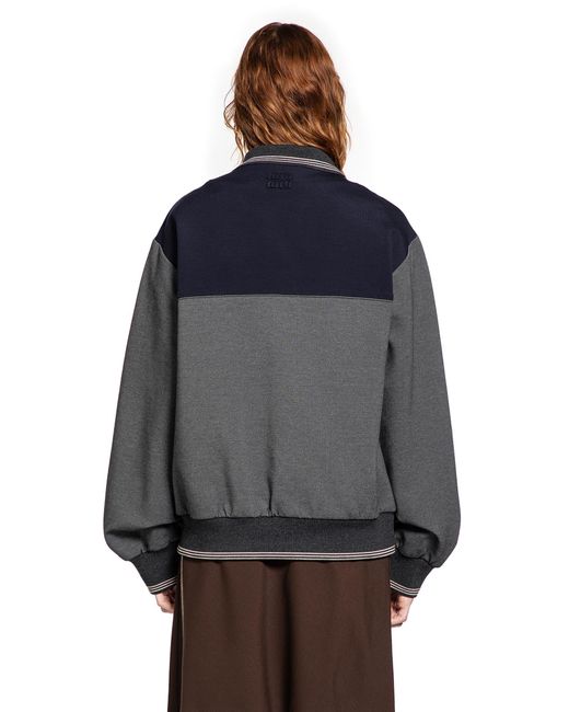 Miu Miu Gray Zipper Sweatshirt