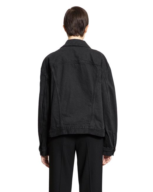 Ann Demeulemeester Black Marthe 5 Pocket High-Comfort Denim Blouson