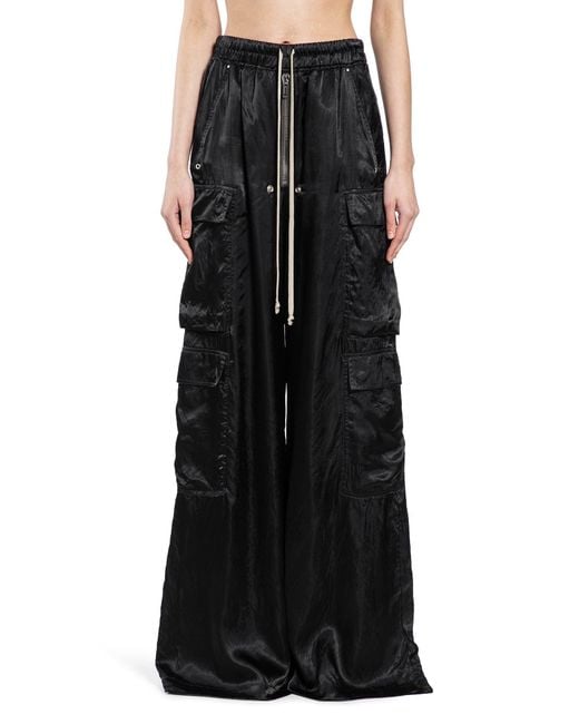 Rick Owens Black Temple Cargobelas Pants