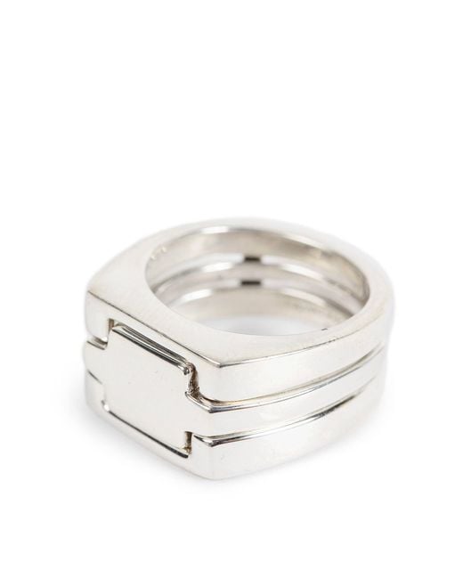 ALAN CROCETTI White Puzzle Ring