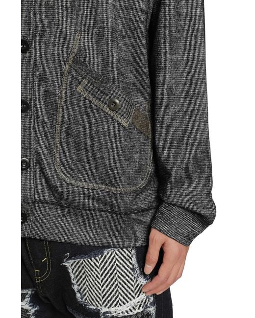 Junya Watanabe Gray Wool Nylon Cardigan for men