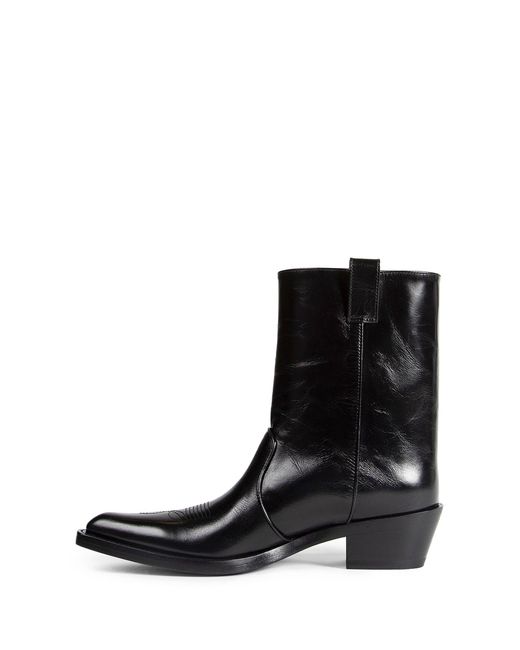 Khaite Black Clive Ankle Boots