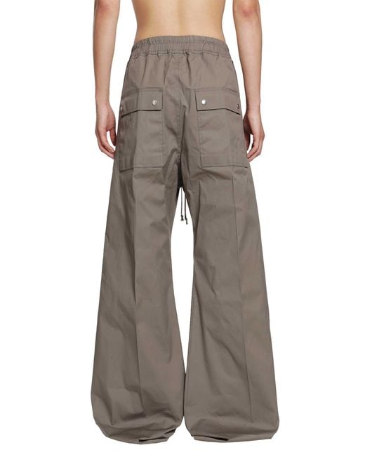 Rick Owens Gray Tower Wide Bela Pants for men