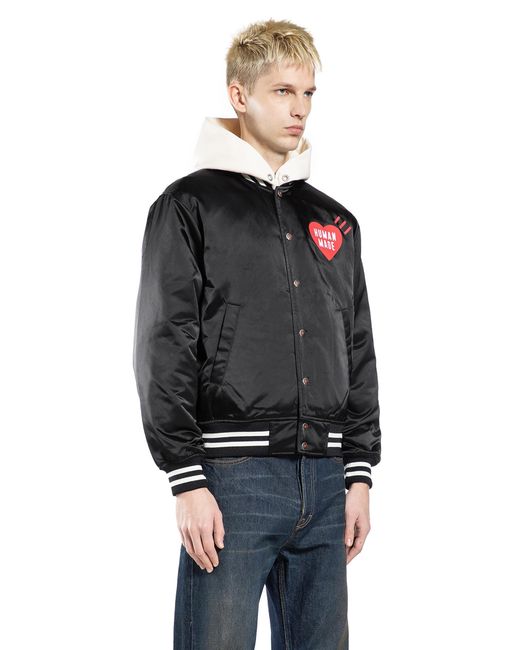 Human Made Black Nylon Stadium Jacket for men